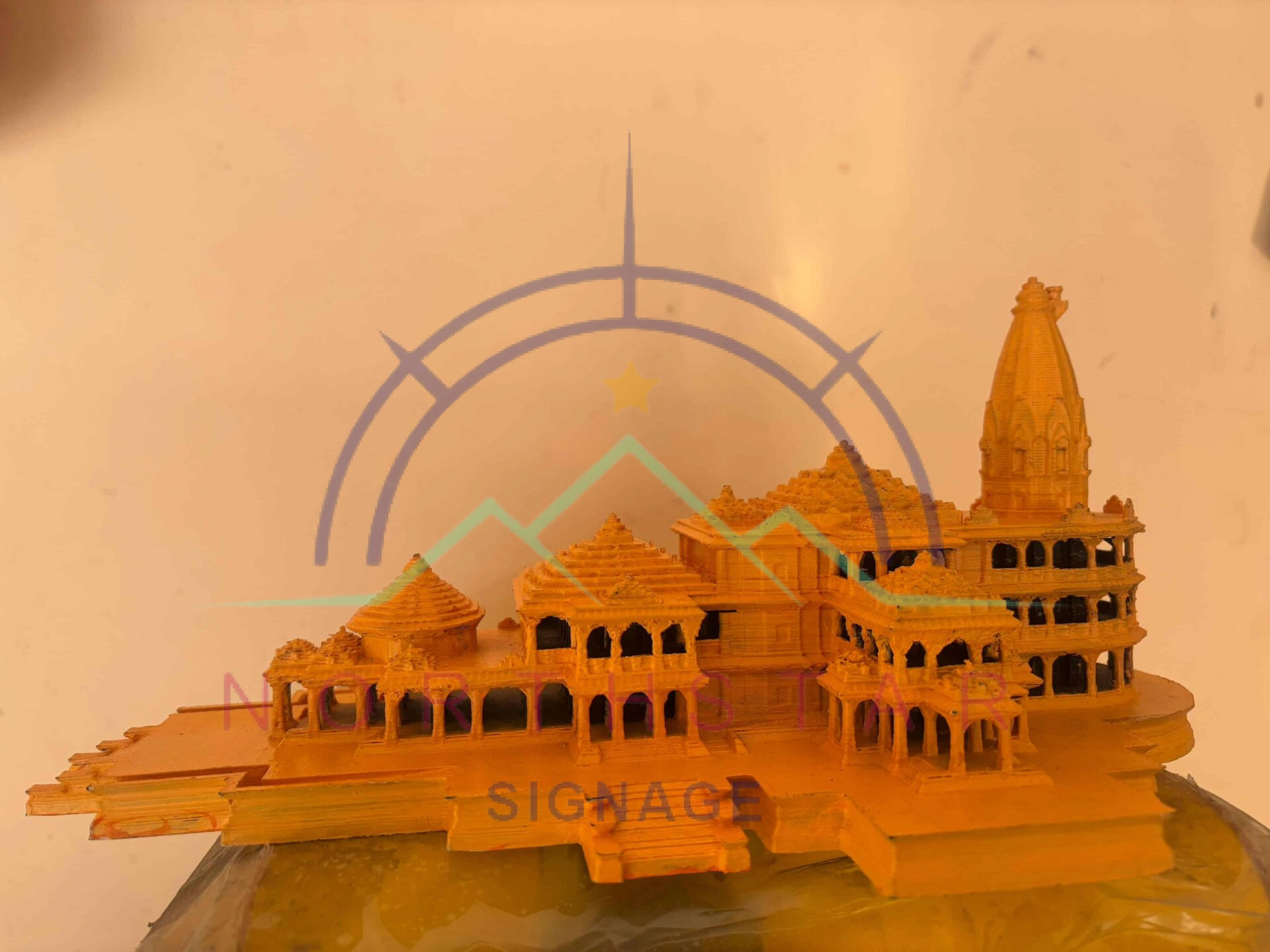 3D Ram Mandir Colored